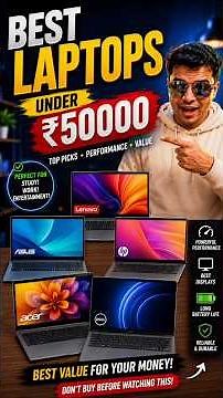 Top 5 Best Laptops Under ₹50000 With Graphic Card 👀