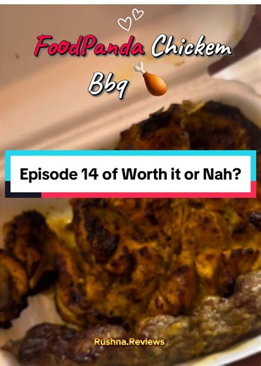 FoodPanda Bbq review🍗 #foodpanda #chicken #seekhkabab #desifood #foryou