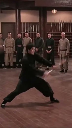 Bruce Lee’s Explosive Staff Form | Sora 2 #BruceLee #StaffForm #GunStaff