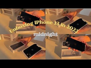 Unboxing iPhone 13 in 2023 (midnight)✨🪐| pearL