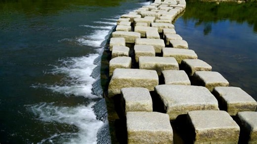 Stone Bridge, Stepping Stone, Streams. Free Stock Video