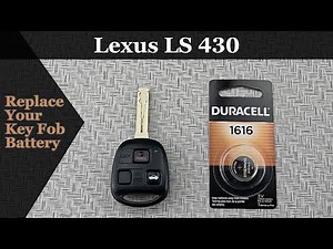 How To DIY Replace or Change a 2001-2006 Lexus LS 430 Key Fob Remote Battery