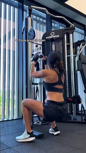 5 Back Exercises Using ONLY the Cable Machine ❤️‍🔥 Beginner-Friendly! 🔥 #gymtok #cablebackworkout