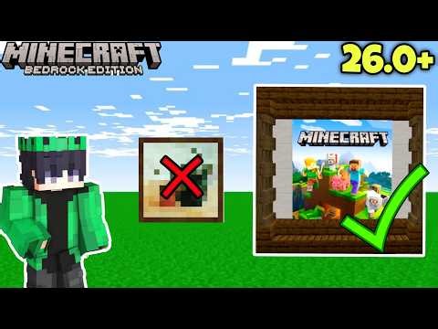 How To Add Image In Paintings In Minecraft PE/BE 26.0 + || Tutorial In Hindi #minecraft #mcpe