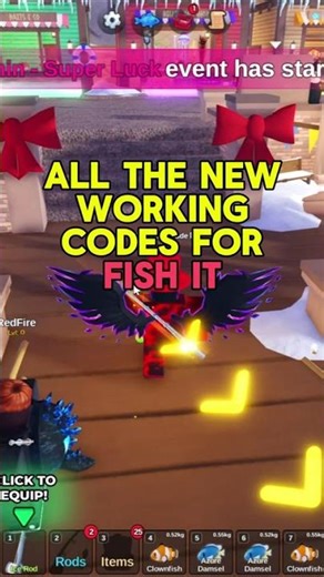 All New Codes in Fish it Roblox