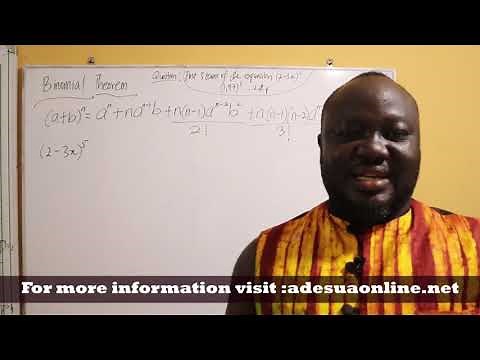 SHS 1 Elective Math - Introduction to Binomial Theorem