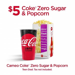 413K views · 646 reactions | Parents, you know a good deal when you see one—especially when it falls from the sky. Click the link to give your teen Coke Zero Sugar and popcorn for $5. amc.coke.com/fbcaptain | AMC Theatres | Facebook