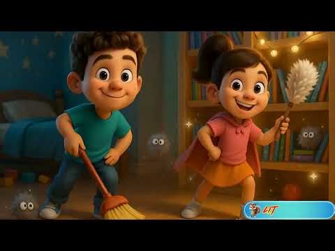 The Cleaning Dance Song 🧹 | Fun Kids Clean-Up Song with Dance Moves | Little Stories