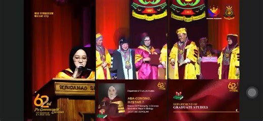 Ma Sha Allah Tabarakallah! Congrats po Ma'am AD Madeeha Intesar T. Aba-Conding! Mabuhay po kayo!! Doctor of Philosophy in Science Education, Major in Biology. | Zenab Abdallah Hadji Usman