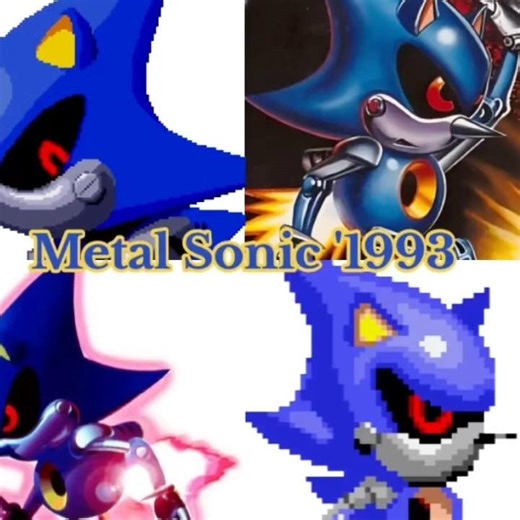 Evolution of Metal Sonic's design. #metalsonic #sonic #evolution #design