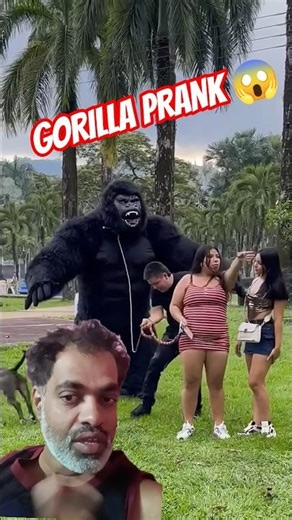 Gorilla Prank On Girl Gone Wrong 😂😱 | Giant Gorilla Scare Reaction | Fn Prank #trend