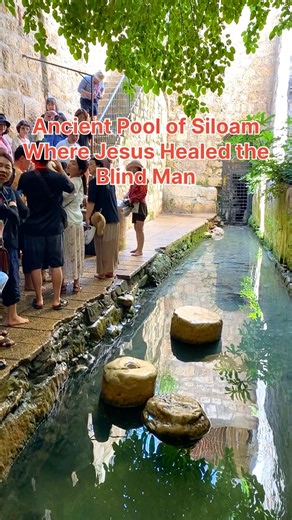 The Historical Place of Pool of Siloam. Where Jesus Healed the Blind Man. Ancient City of Jerusalem | Journey to the LAND of promise