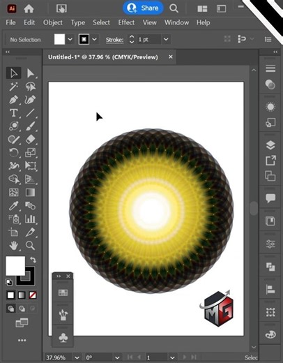 Flare tool in illustrator #adobeillustrator #shorts