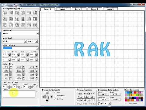 Monogram Wizard Plus - Screen Tour