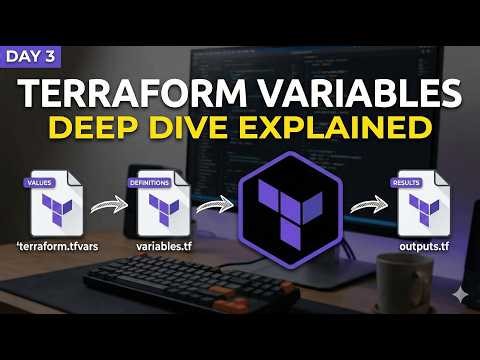 Day 3: Terraform Variables Deep Dive | variables tf, terraform tfvars, outputs tf Explained