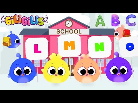 Alphabet And Letters L M N O P | Toddler Learning Video Songs |Learn The Alphabet With Giligilis&ABC