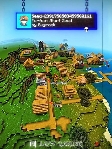 Minecraft Great Starter Seed 😍 #minecraft #minecraftshorts #viralshorts