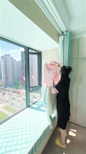 Invisible Retractable Clothesline | No-Drill Installation for Small Spaces