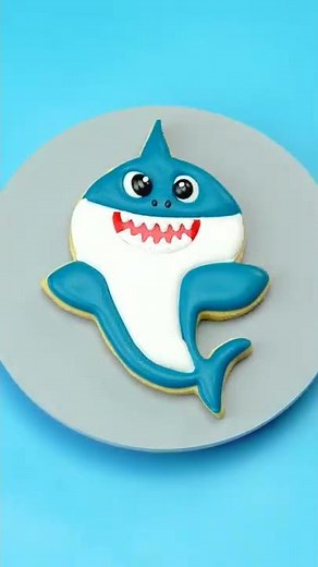 Easy Making Baby Shark Cookie #shorts