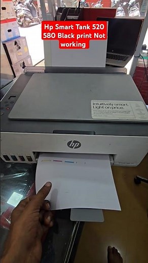 hp Smart Tank 520 580 Black white Print Not properly Head Cleaning #NozzleCheckNotProperly