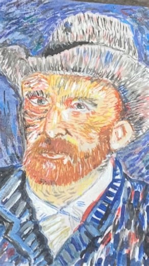 Vincent Van Gogh #youtubeshorts #acrylicpainting