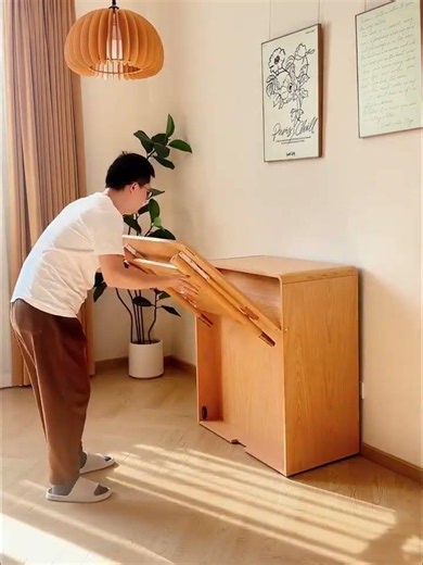 【必見】1 台で机＆ベッド！？狭い部屋を劇的に変える魔法の家具🪄 #home #furniture
