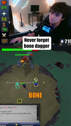This is why you always bring Bone Dagger 🔥 #osrs #oldschoolrunescape #runescape #gaming #shorts