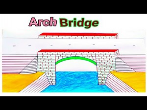 Incredibe Drawing of Masonry Arch Bridge 🌉 #photography