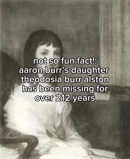hi i needed to post something #history #missingperson #aaronburr #theodosiaburralston #fyp