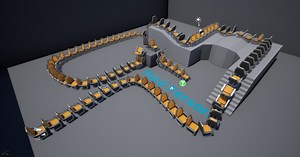 スプラインに沿ってメッシュを配置する方法