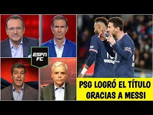 PSG, CAMPEÓN. Messi le dio el título de la Ligue 1 CON UN GOLAZO. Nadie celebró en París | ESPN FC