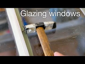 Glazing home made windows with linseed putty