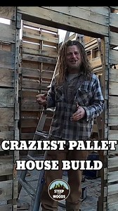 Yes, this is possibly the craziest, most ridiculous pallet house structure you could think of! That is what makes our tiny pallet tower house so special. We aren't afraid to try new methods and techniques in order to build the perfect off grid tiny home for our self sufficient homestead in Appalachia. #palletproject #tinyhousebuild #howtobuildahouse #palletdiy #appalachia #shtf #tinyhome #selfreliance If you have an interest in off grid and want to live more sustainably, follow our page and chec