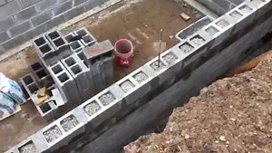 King Piers Team in Weston, Mo. Where Phase 1 is complete and now Phase 2 of this project is Where we are building a 21 x 8 basement addition to the backside of this old historic 100 plus year old home. We build a CMU Block wall different than most companies, by filling each void in the block with Concrete making it a more structurally sound wall than by not filling the voids with Concrete. The footing was poured first and the floor will be last. Is your home #kingpierstrong? Free Estimates! Call