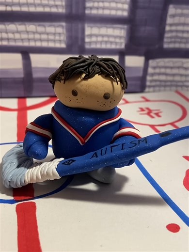 Hyperfixation so bad we're making shadowboxes of a hockey arena. #heatedrivalry #shanehollander #ilyarozanov #hollanov #scotthunter