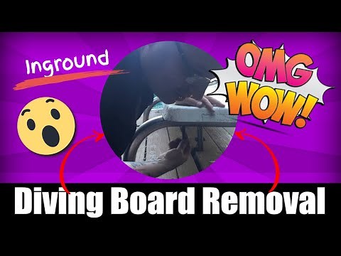 Inground Diving Board Removal Tutorial