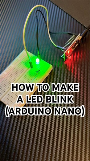 How to make a LED BLINK using a arduino nano😲 #shorts #experiment #diyelectronics