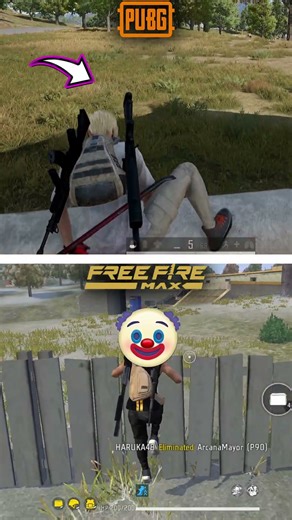 PUBG vs Freefire: Ledge Grab and Vaulting #ynotcompare
