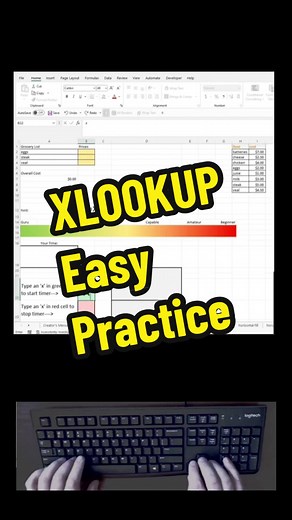 Xlookup made easy with free downloadable practice. #excel #exceltips #exceltok #exceltiktok #excellearning #exceltrainer
