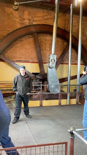 Will’s Steam Workshop on Instagram: "Claymills Victorian pumping station C and D engines. These are two of the four Woolf comping beam pumping engines by Gimson of Leicester (A and B located in another engine house the other side of the boilers). The engines were built in 1885 and pumped the sewage for Burton on Trent. Now they just run for fun but are impressive engines nonetheless. Ill upload more videos on the engine details and other site information in the coming days. #steam #stationaryste