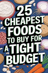 25 Cheapest Foods to Buy for a Tight Budget: Save Money on Groceries -