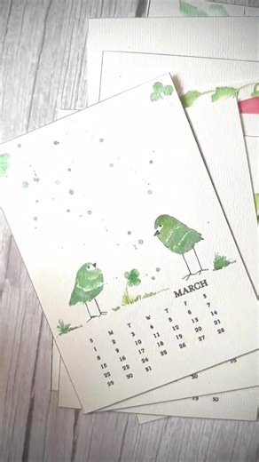 NEW 2026 Watercolor Desk Calendar (holder Included) - Etsy