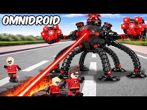 Recreating the Omnidroid Robot from The Incredibles in LEGO | ROBO Bricks