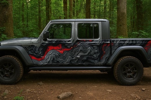 Lava Terrain Jeep Wrap | 3D Topographic Car Vinyl Graphic | Offroad Adventure Vehicle Wrap | Gift for Jeep Lovers | Custom Truck or SUV Wrap - Etsy