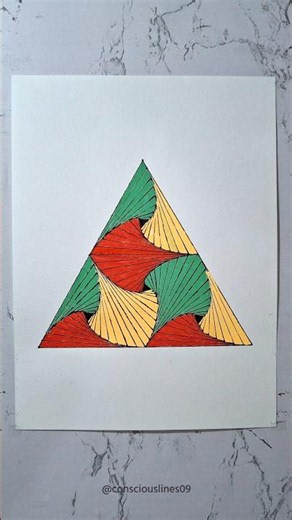 How Is This Mesmerizing Geometric Illusion Made Using Only Straight Lines?