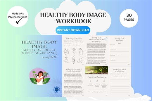 Healthy Body Image Workbook. Build Confidence & Self-acceptance| Printable PDF - Etsy Canada