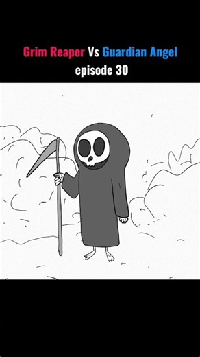 Grim Reaper Vs The Angel. episode 30 #funny #animation #illustration #grimreaper #angel