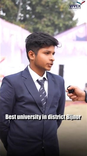 When students speak, truth shines ✨ Innovative learning, Excellent exposure Vivek University Bijnor