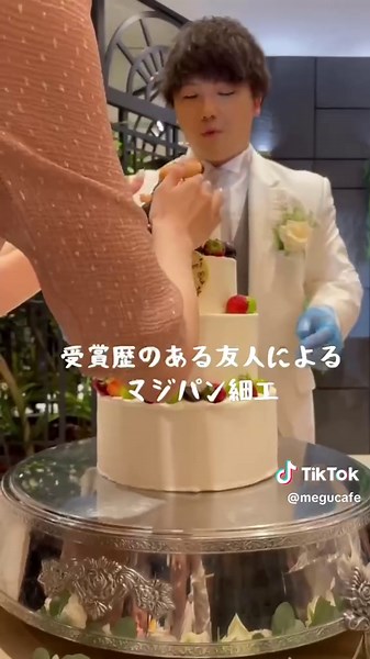 結婚式の余興でウエディングケーキ作ってみた パティシエ達によるウエディングケーキ大会 #おすすめにのりたい #ウエディング #余興 #結婚 #結婚式 #結婚式演出 #パティシエ