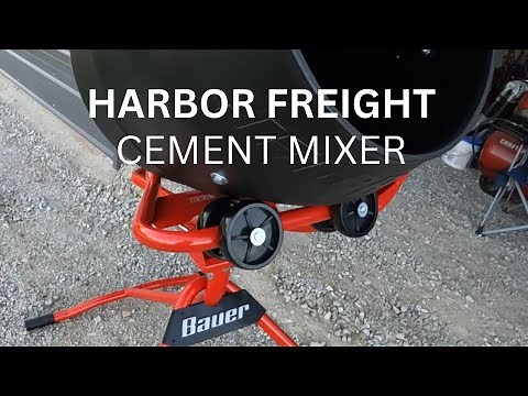 Harbor Freight concrete mixer part 1